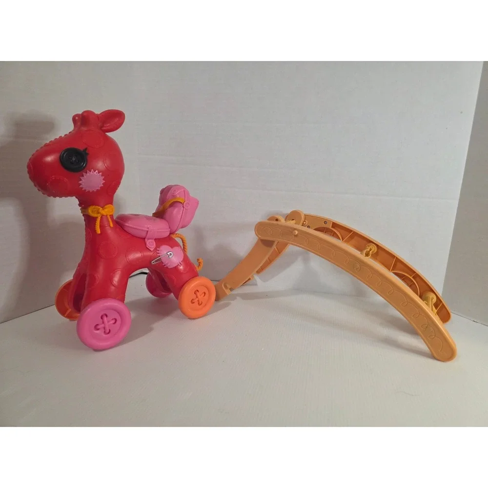 Lalaloopsy Silly Pet Giraffe Rocker Toy Red Fair 513957 Incomplete As Is